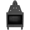 Steel fireplace KRATKI MBO 15 kW Ø 200 black thermotec