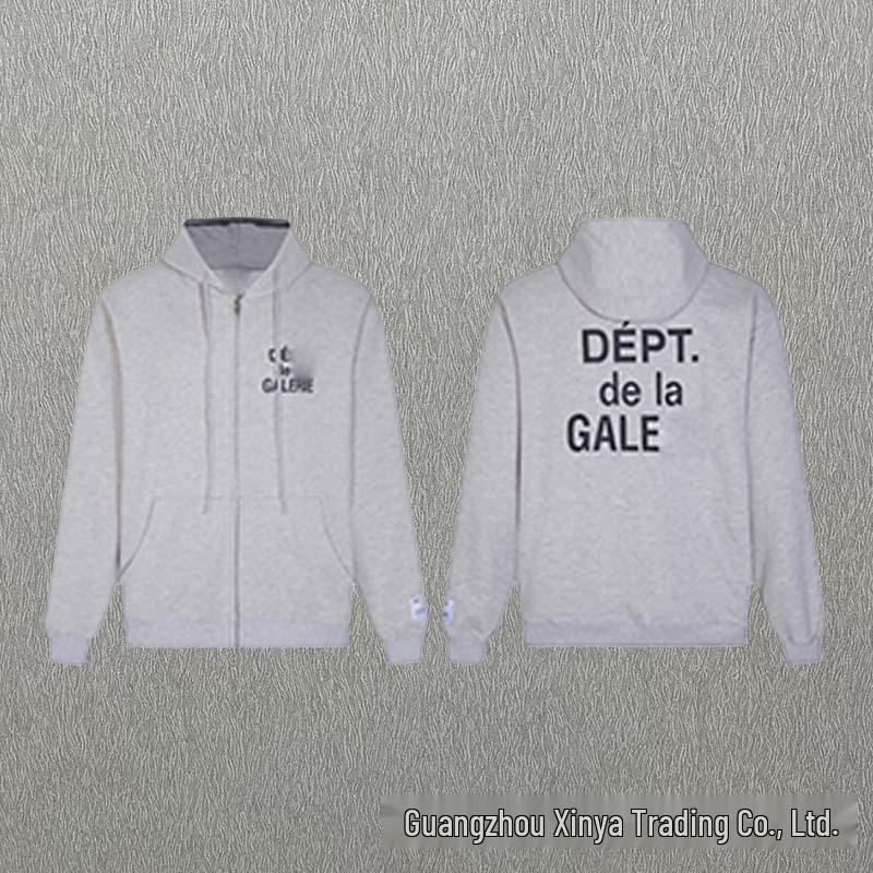 GALLERY DEPT Ink Splatter Graffiti Unisex Cotton Hoodie Set - Autumn Loose Fit