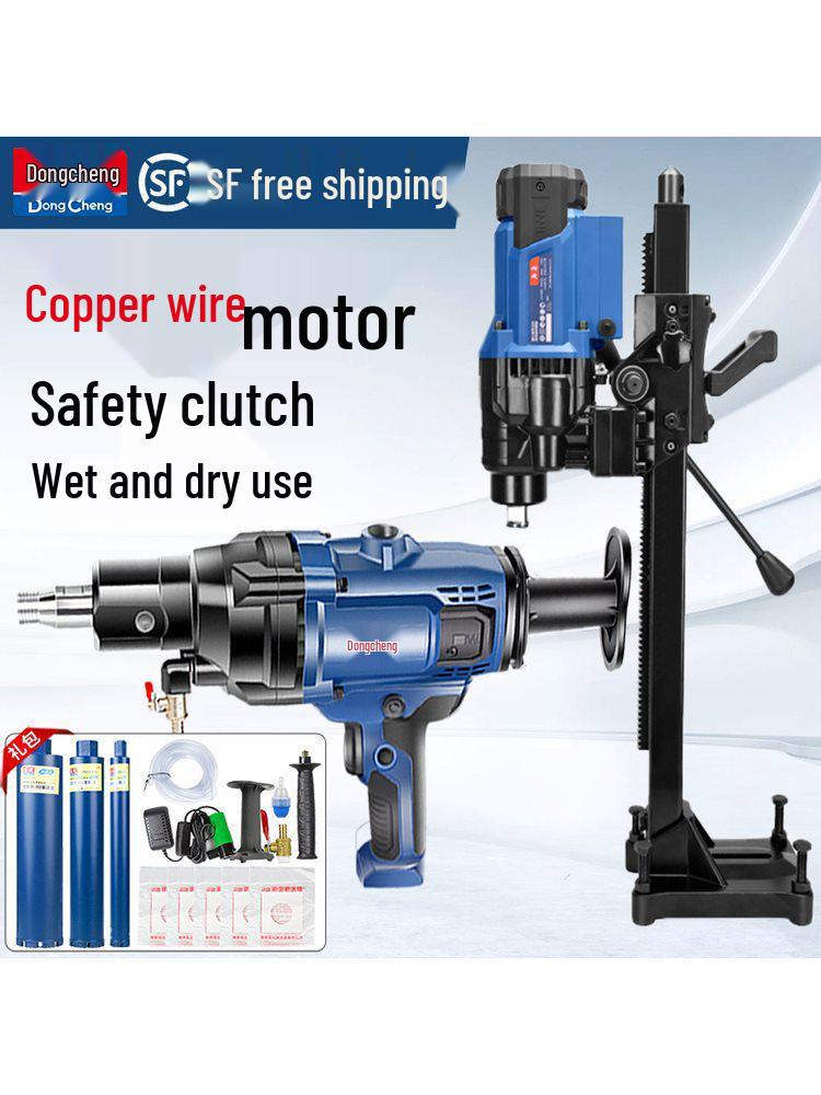 Diamond Core Drill for Concrete AC Vent Openings - Light-Duty Benchtop High-Power Machine