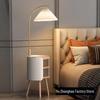 Nordic Luxury Floor Lamp with Integrated Side Table and Storage Shelf