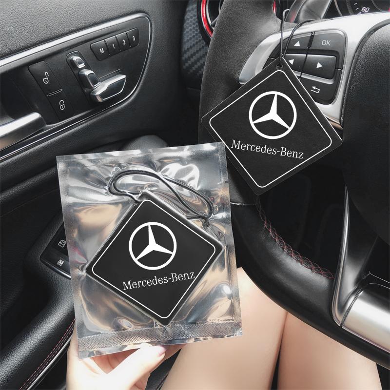 OZQU2 Car Lnterior Perfume Pendant Air Freshener Perfume Tablets For Mercedes Benz GLC W126 W140 W168 W169 W177 W221 W213 W206 W205