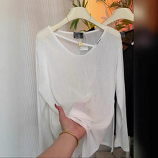 Новая женская футболка с длинным рукавом, имитирующая двойку, для осени и зимы