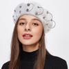 Thickened Iron Rings Beret Solid Color Painter Cap Ladies Beret Caps  Winter Season