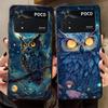 Чехол для Xiaomi Poco F8 C75 F3 C71 M3 M4 M7 C50 M5 F1 C61 X3 X4 X5 X7 Pro Funda Чехол для телефона Фантастическая Сова