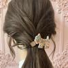 Korean Style Acetate Small Dog Barrette: Elegant Women's Hair Clip for Updos, 2025