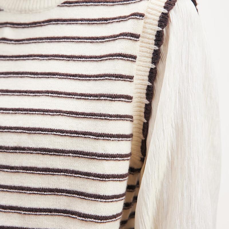 JOY SPEAKER Women's Patchwork Knit Sweater