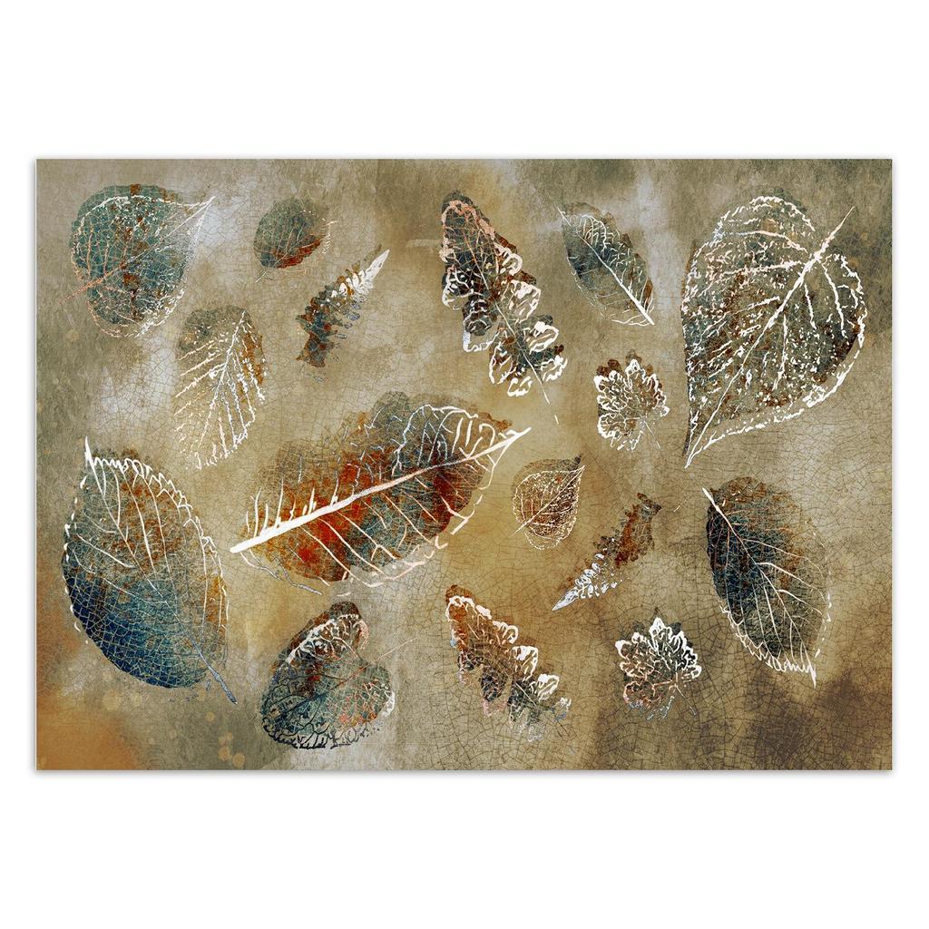 Обои Листья в винтажном стиле