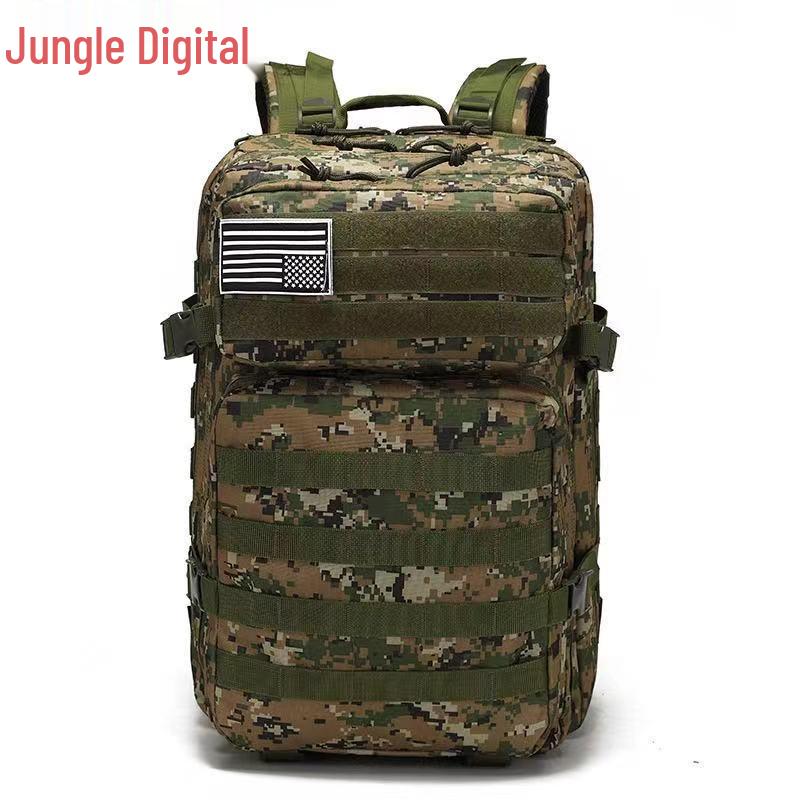 45 л Камуфляжный Тактический Спортивный Рюкзак для Альпинизма: Рюкзак штурмовой 3P большой вместимости