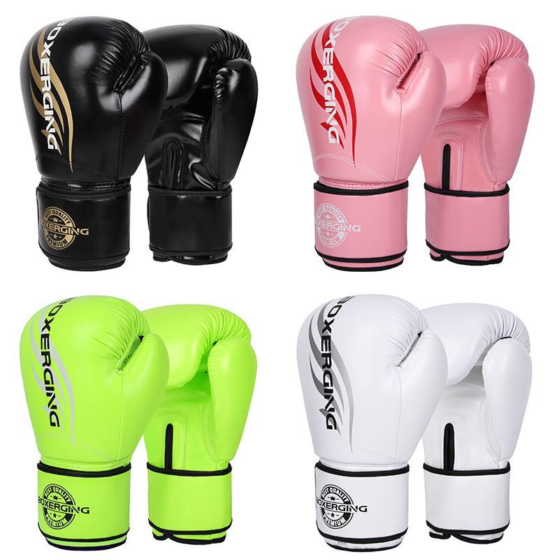 Professional Boxing Gloves Adults Kids Training Muay Thai Kickboxing Sandbag Punching PU Leather Weighted 6oz 8oz 10oz