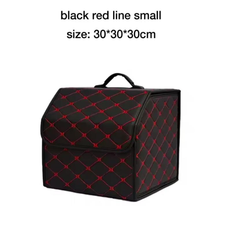 Car storage box car trunk storage storage box leather storage box box folding multi-functional car supplies travel outing