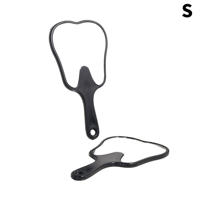 1 шт. стоматологическое зеркало в форме зуба, ручное небьющееся пластиковое зеркало для макияжа, стоматологические аксессуары, подарок стоматологу