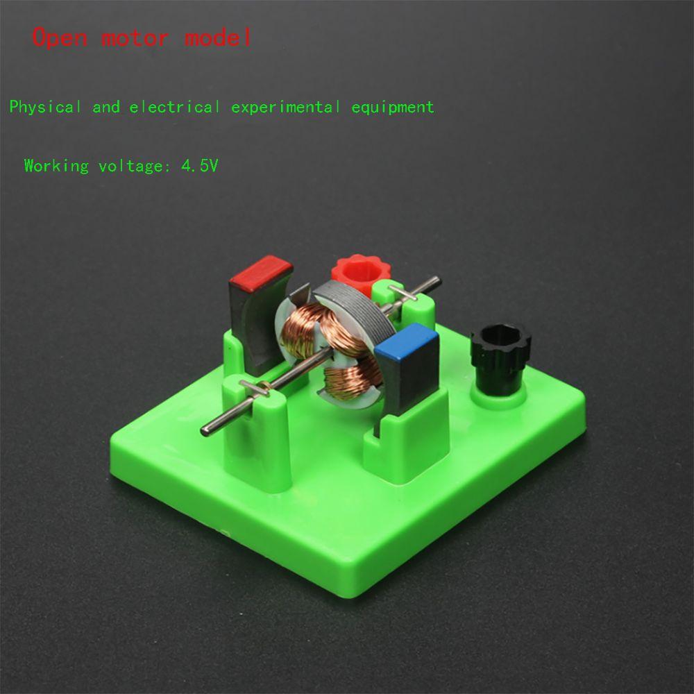 Green Physics Experiment Aids ABS+Metal Educational Students Toys DC Electrical Motor Model  School