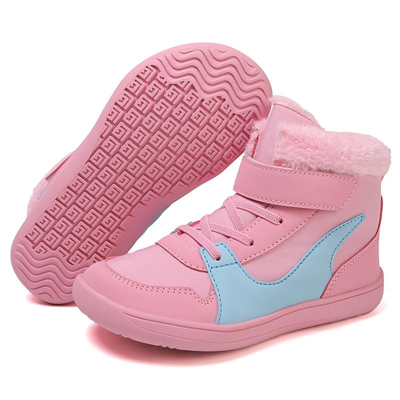 Мода 2024 года, детские зимние сапоги с широким носком для босых ног | Зимние минималистичные кроссовки для мальчиков и девочек | Теплые сапоги для девочек и мальчиков для малышей и малышей