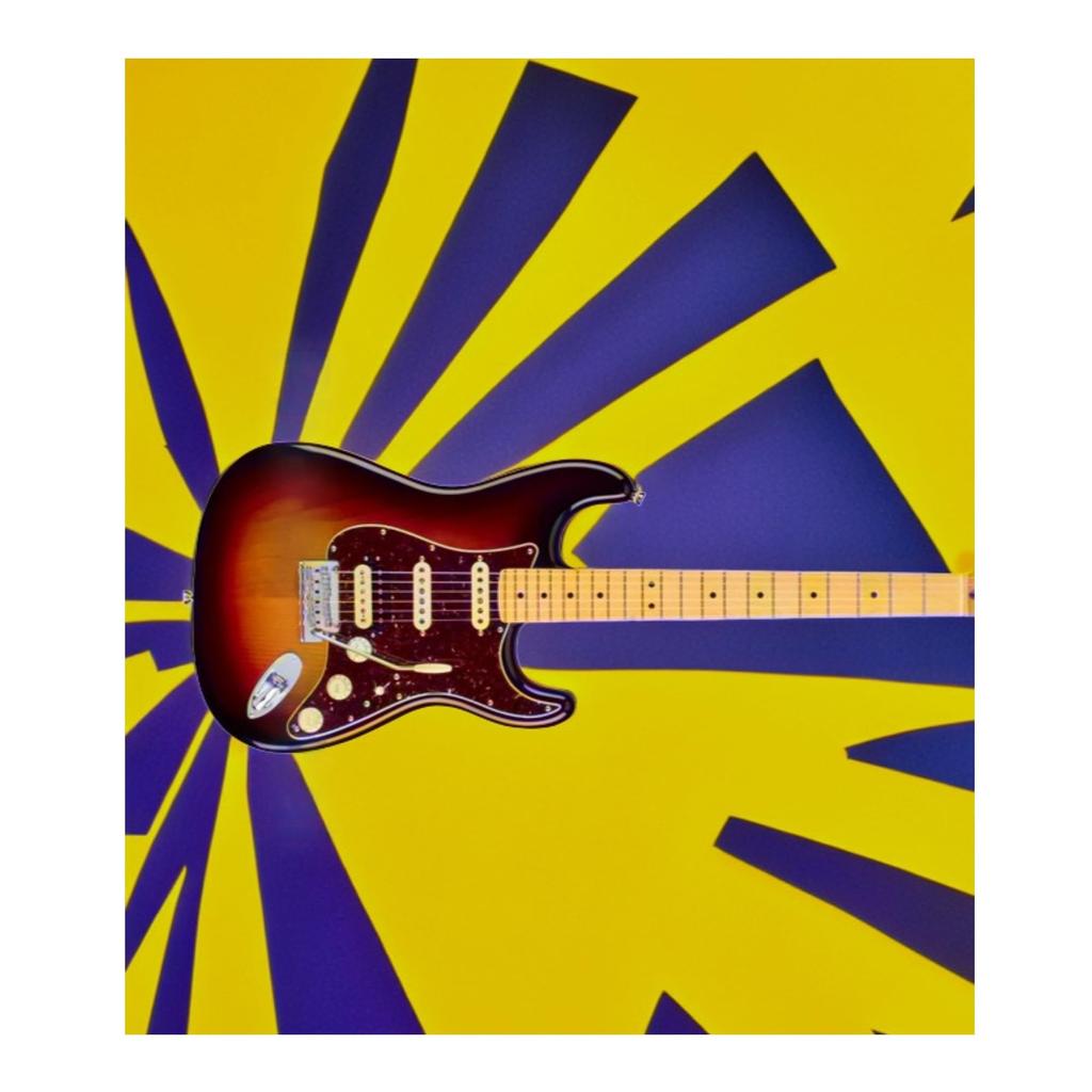 Fender Electric Guitar American Professional II Maple Sunburst Stratocaster® HSS, Fingerboard, 3-Color