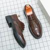 Мужские деловые туфли из натуральной кожи в итальянском стиле, резные туфли-броги, высококачественные туфли, высококачественные лоферы, бесплатная доставка