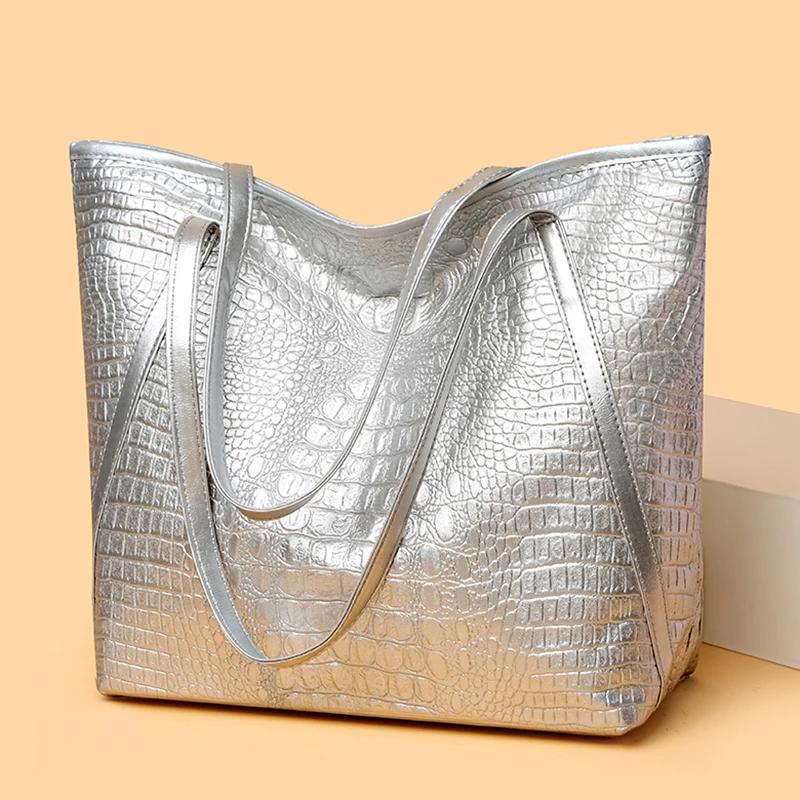 Large Capacity PU Leather Shoulder Bag for Women  Wild Women's Bags  High Quality  New