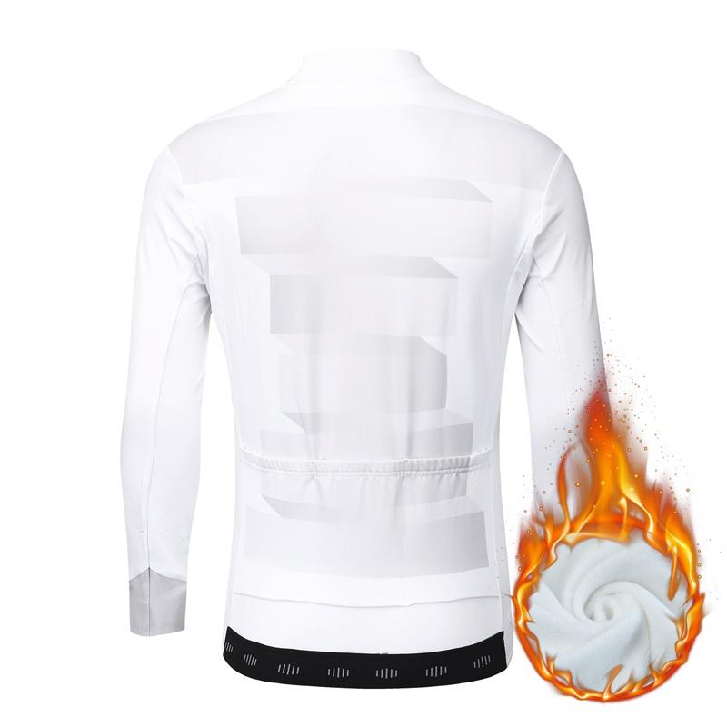 Winter Fleece Riding Bicycle Jersey Men Cycling Clothing Keep Warm Long Sleeve Bicycle Top