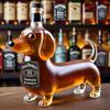 XVVX Whiskey Decanter Figurine, Dachshund Dog Wine Bottle Statue, Unique Animal-Shaped Whiskey Decanter, Funny Gift for Whiskey Lovers, Home Bar Acces