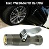 Copper Self-locking Air Chuck 1/4" NPT No Air Leakage Double Teeth Heavy Duty Lock On Tire Chuck Inflator Gauge Compressor Accessories
