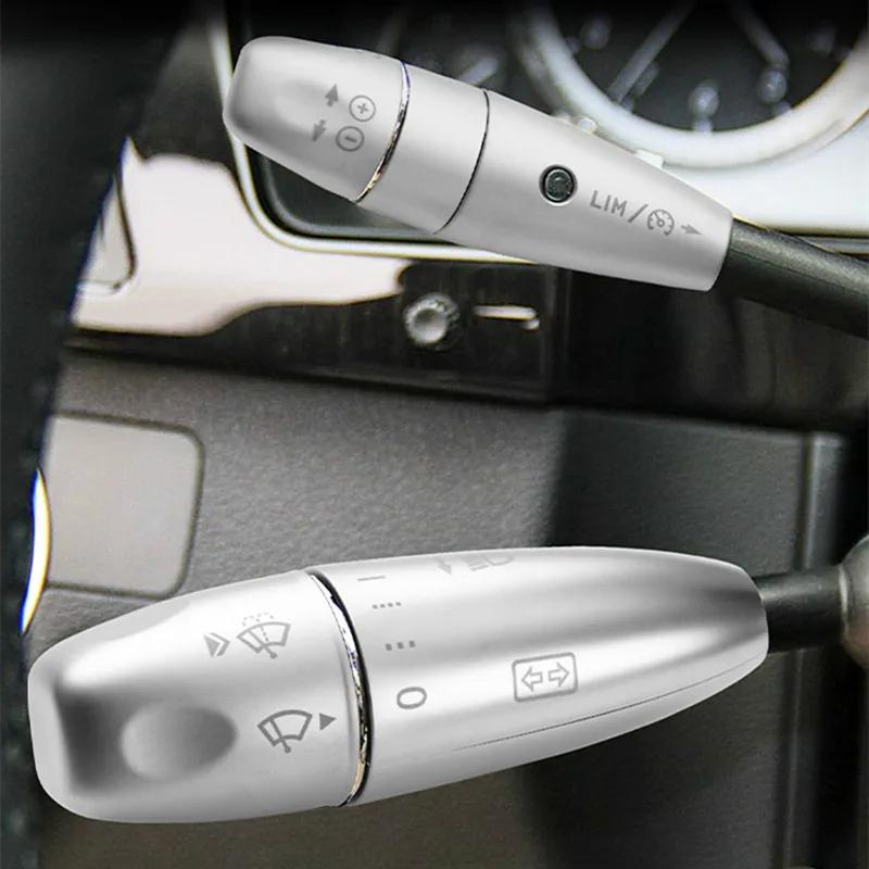 Car Accessories Wiper Shift Lever Cruise Covers Trim Frame Sticker For Mercedes Benz C/E Class W204 W212 Interior Decals