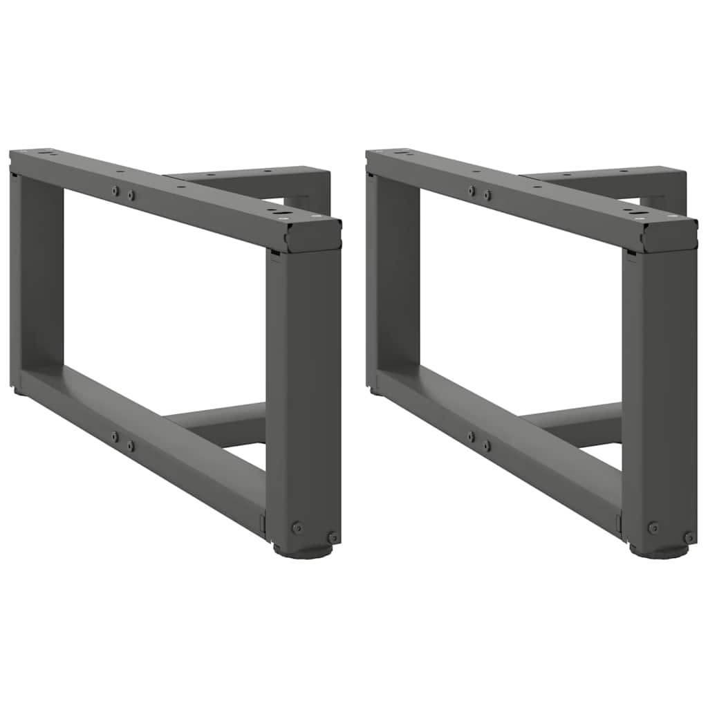 Vidaxl Nogi Do Stolika Kawowego, 2 Pcs., Antracyt, 70X25X(30-31) Cm