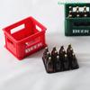 1 коробка Настольное украшение 1:12 Мини Бутылок Пива Коробка для Пива Декор для Бара Кухни