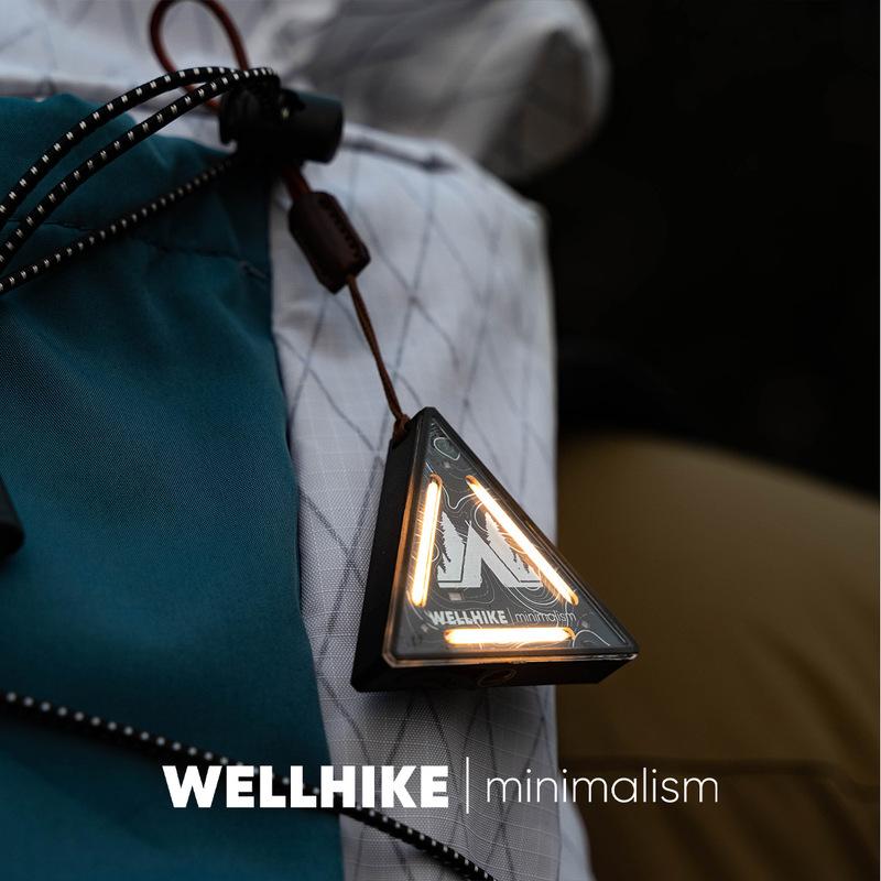 WELLHIKE Треугольный кемпинговый фонарь Мини Многофункциональный Магнитный светодиодный Подвесной фонарь Для улицы Палатки Пешего туризма Аварийный предупреждающий свет