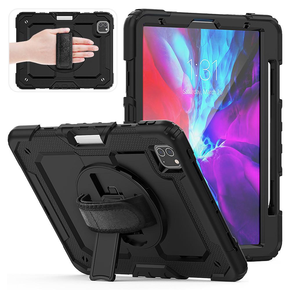 For Ipad Air 11 Shockproof Silicone Case With Adjustable Pc Stand For Heavyduty Protection