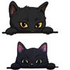 Bubulu Black Cat Car Sticker Cute Cat Sticker Car Sticker Wall Refrigerator Door Glass Decoration 2 Kittens Set of 2