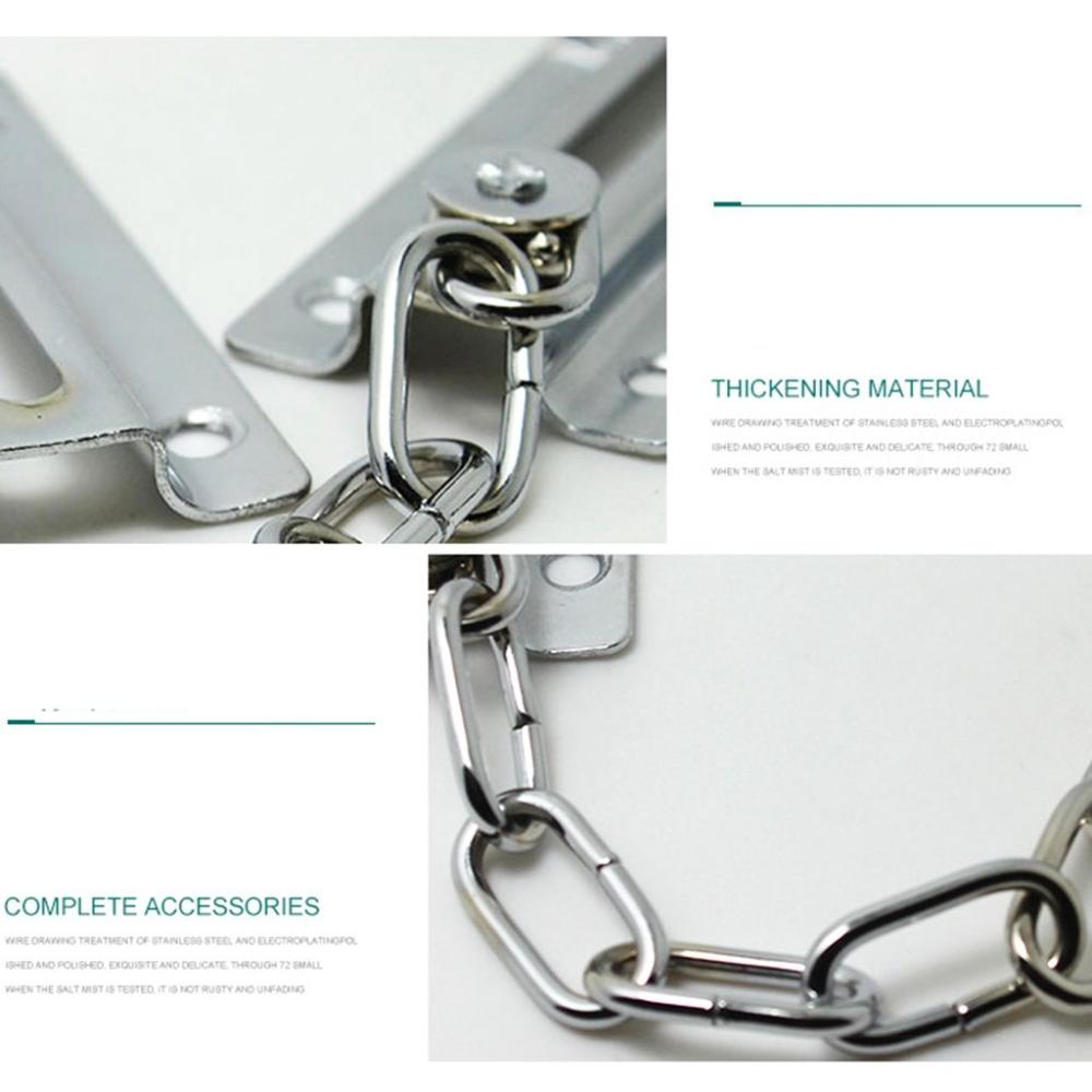 with Screws Decorative Chain Bolt Door Chain Sliding Door Lock Door Safety Guard Door Hardware
