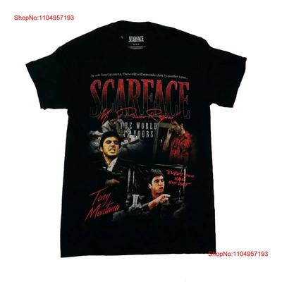 Футболка Scarface для взрослых Сцены и цитаты из фильма Мир твой винтажная стираная дышащая удобная немного мужская