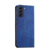 Premium Magnetic Wallet Case for Samsung Galaxy S23 Ultra - Blue Stand Flip Cover