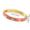 Zinc Zinc Zinc Alloy Enamel Bracelet Floral Motifs Flower Texture Bracelet Dropped Glaze Bracelet  African