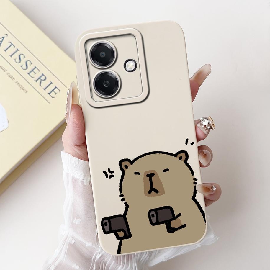 For Funda OPPO A3 A3x 4G Case 2024 Cute Panda Rabbit Soft Silicone Candy Painted Phone Covers For OPPO A40 5G OPPOA3 A 3x Bumper