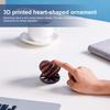 Мини-фигурка сердца, напечатанная на 3D-принтере, Спиральная игрушка-непоседа в форме сердца, Забавное украшение для стола, Подарок для снятия тревоги и стресса для детей и взрослых