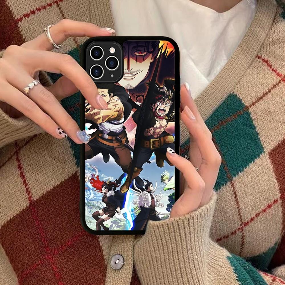 Чехол для телефона Black Clover Силиконовый PC+TPU Для Для IPhone 11 12 13 14 15 16 Plus Pro Max Чехол