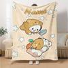 Customiz Name Personality Bubu Dudu Blanket Soft &Warm Sofa Office Bed Travel Lunch Break Blanket, Gift Suitable for All Seasons