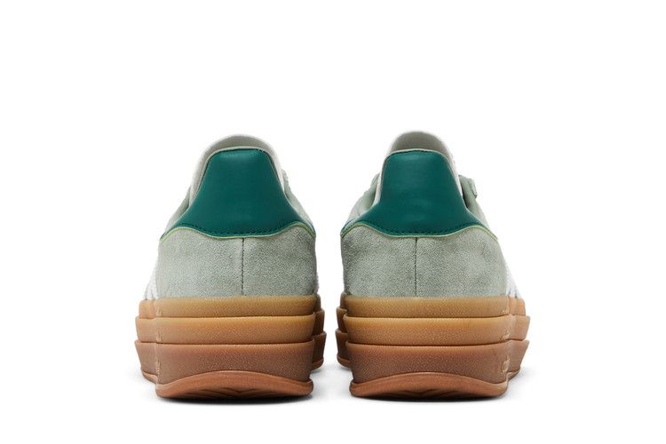 Women's Sneakers adidas Gazelle Bold Silver Green Gum (Womens) Silver Green/Cloud White/Collegiate Green