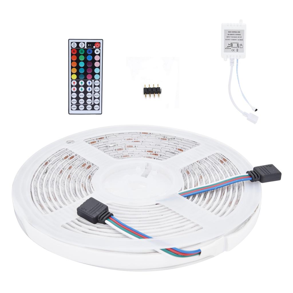 Пульт дистанционного управления для светодиодной ленты длиной 16,4 фута 44?Ключ Регулируемый 5050 300 светодиодов RGBW Водонепроницаемый тросовый светильникСША