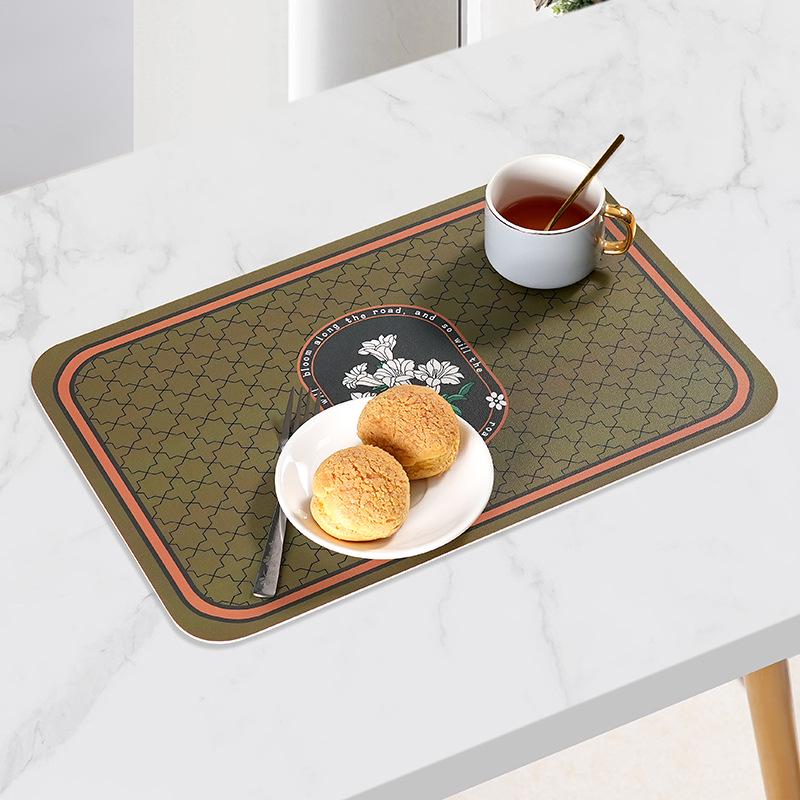 Водонепроницаемый, маслостойкий и устойчивый к ожогам коврик для обеденного стола в европейском стиле - роскошный кожаный стол и обеденный коврик