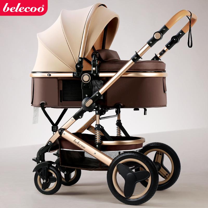Складная двухсторонняя детская коляска Belecoo с амортизацией