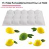 Fruit Shaped Lemon Mousse Cake Mold Food-Grade Silicone Baking Cake Molds  Pastry Making