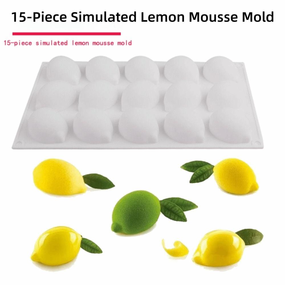 Fruit Shaped Lemon Mousse Cake Mold Food-Grade Silicone Baking Cake Molds Pastry Making