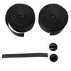 Anti Skid PU Road Bike Handlebar Tapes Soft Breathable Mountain Bicycle Handle Bar Wrap(Black)
