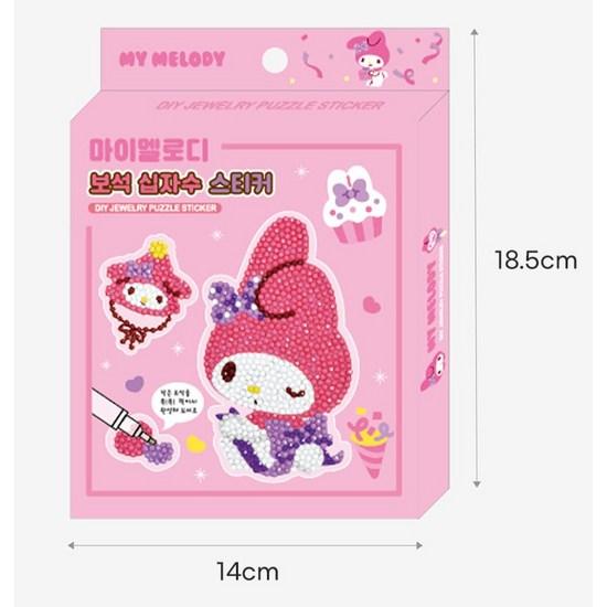 Sanrio Наклейка-головоломка Jewel, Куроми, 1 шт., популярный персонаж в Корее