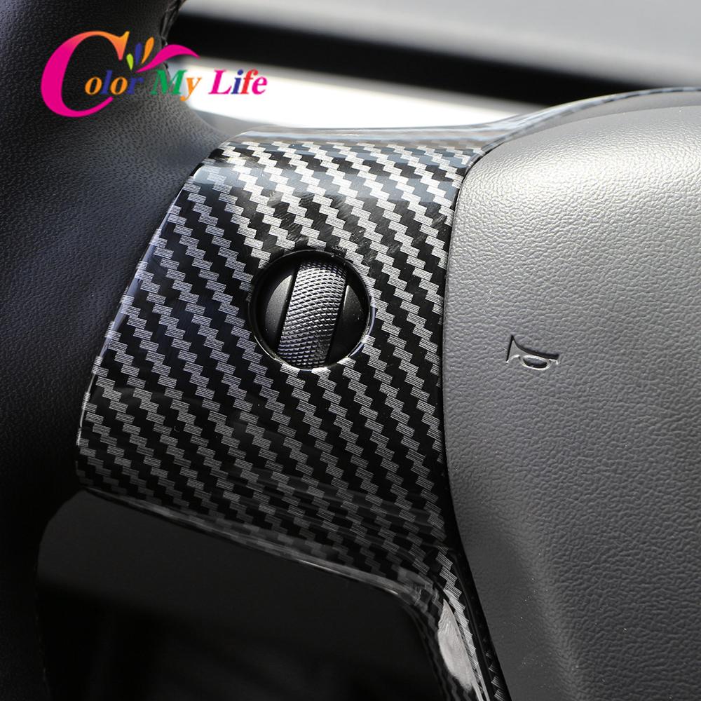 Аксессуары для Tesla Model 3 2016-2022 Model Y -2023 Накладка на панель рулевого колеса Блестки Внутренняя декоративная накладка