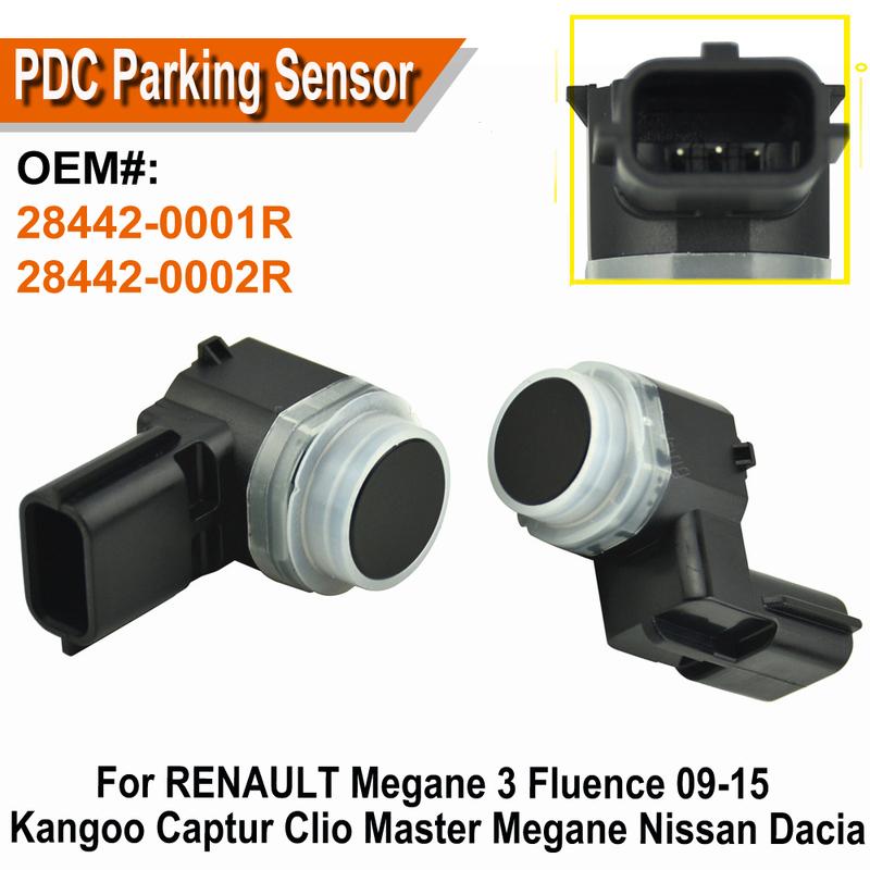 28442-0001R 28442-0002R NEW PDC Reversing Radar For RENAULT Megane 3 Fluence 09-15 Kangoo Captur Clio Master Megane Nissan Dacia