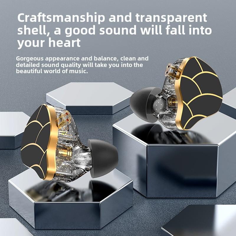 Новые спортивные внутриканальные проводные наушники HIFI Heavy Subwoofer Наушники с микрофоном и управлением Проводные наушники