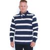 Lazy Jacks Mens Striped Long-Sleeved Rugby Polo Shirt