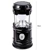 Solar Camping Lantern Collapsible LED Solar USB Rechargeable Lantern Flashlight Emergency Hanging Lights for Outdoor Camping